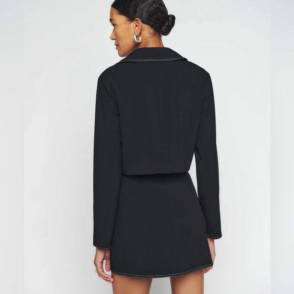 Reformation Black Wayne Two Piece 0 NWT - Picture 3 of 6